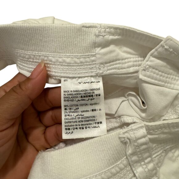 Style & Co White Cargo Capri Womens Pants Size 4P - Picture 6 of 11
